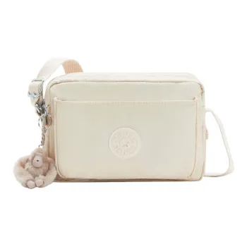 Kipling Polyamide Shoulder Bag, Crossbody Bag Medium Size Women's Beige Yellow
