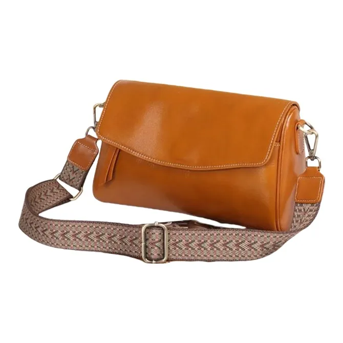H YXIANG Cow Leather Shoulder Bag Regular Women's Caramel/Green/Brown/Black-1