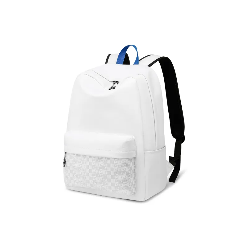 Pepsi Collaboration Water Repellent PU One Shoulder Backpack Fanny Pack Large Size Unisex Black/White-16