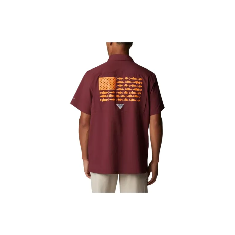 Columbia PFG Slack Tide™ Shirt Men's Burgundy-1