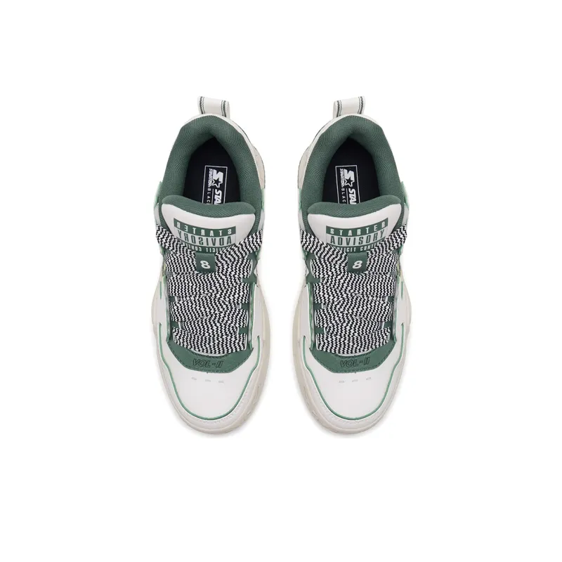 STARTER Vol Series VOL Low Top Skateboard Shoes Women's White Green-3