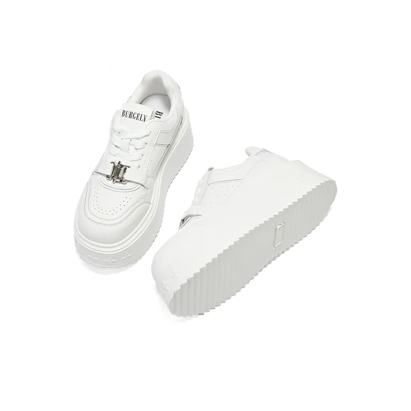 BURGELY Coverage Support Height Increasing Low Top Skateboard Shoes Women's-3
