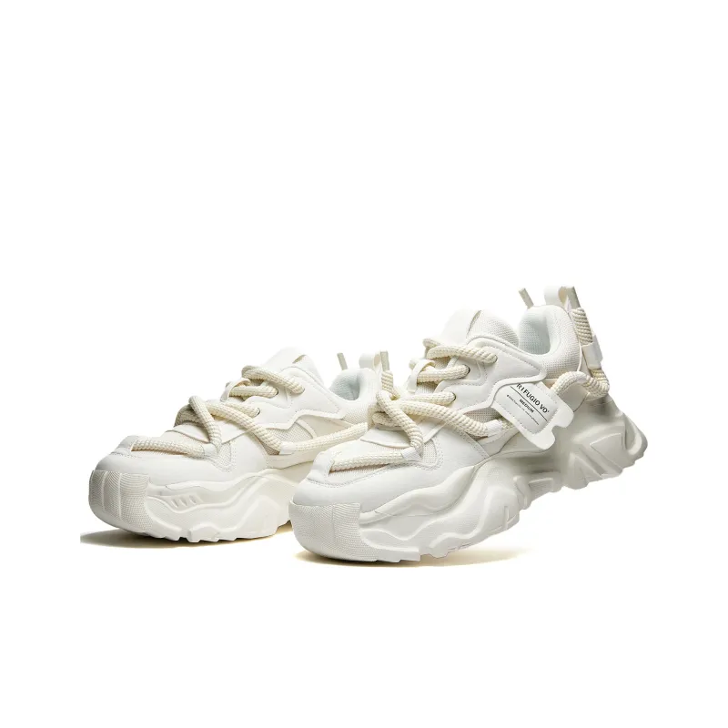 RIFUGIO VO' Shock Absorbers With Slip Resistant And Abrasion Resistant Properties Low Top Chunky Sneakers Unisex-44