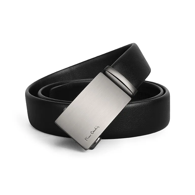 PIERRE CARDIN Cow Leather, Father Dad And Father in Law Box Belt Men's Width 3.5cm-3