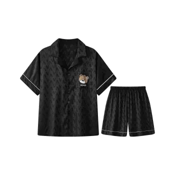 Qiao Ni Tong Pajama Set Men's Black