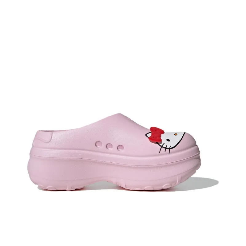 Adidas AdiFOM Stan Smith Mules Hello Kitty Clear Pink Red Women's-1
