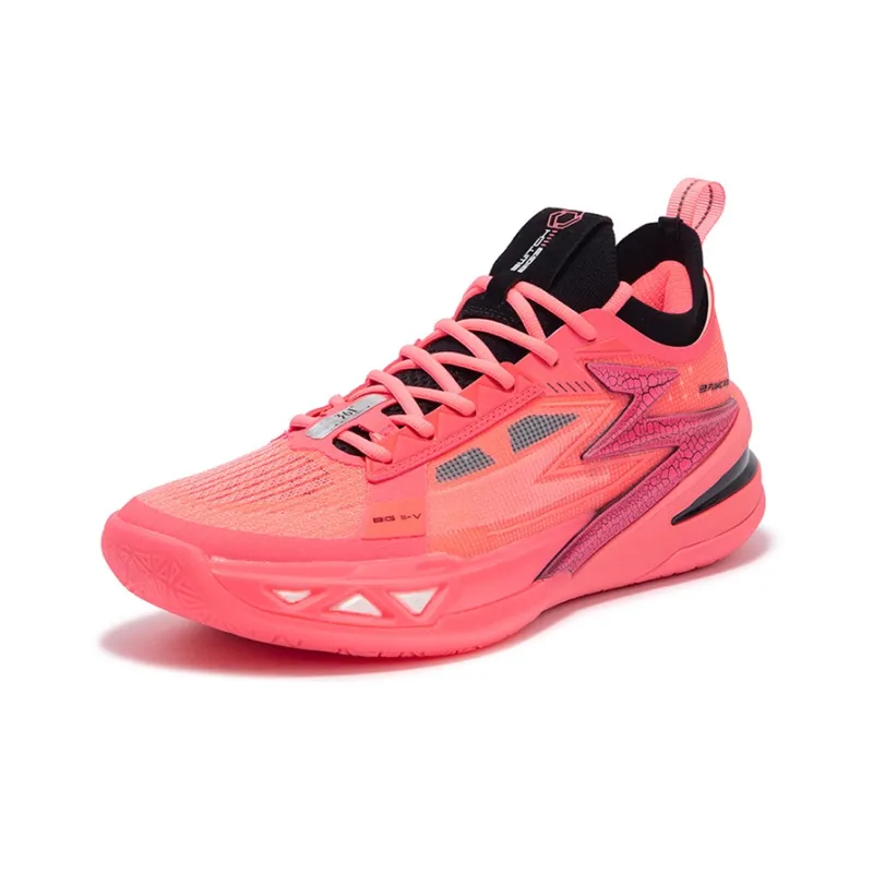 361° BIG3 5.0 Pro Basketball Shoes Men Low Top Fluorescent Begonia Pink/Obsidian Black-1