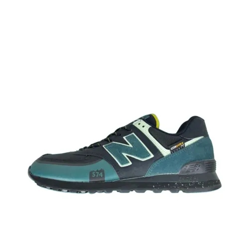 New Balance NB 574 Running Shoes Men Low-Top Black/Green