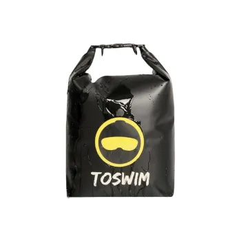 TOSWIM PVC Eco-Friendly Fabric Swim Bag Unisex Black/Yellow