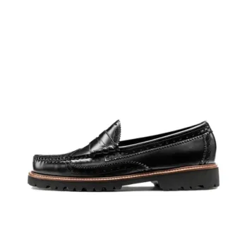 G.H. Bass & Co. Larson Wingtip Lug Loafers Men's Black