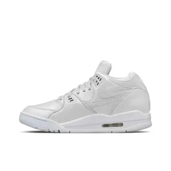 Nike Air Flight 89 Coverage Cushioning Mid Top Skateboard Shoes Men's White