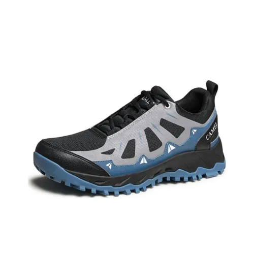 CAMEL Cushioning Wear-Resistant Low-Top Hiking Shoes Men's Black Blue Silver