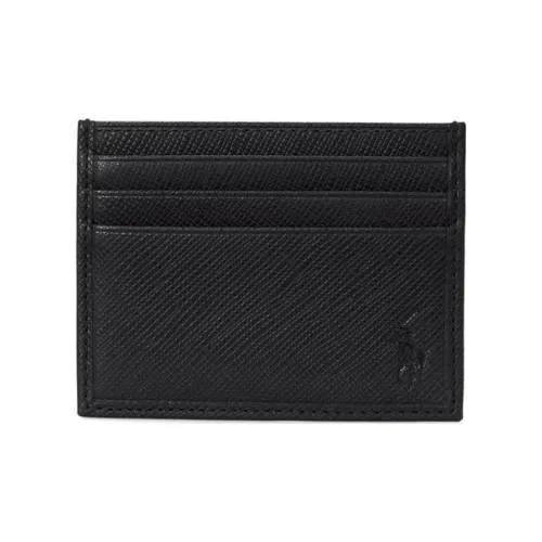 Polo Ralph Lauren Cow Leather Card Holder Men's Black