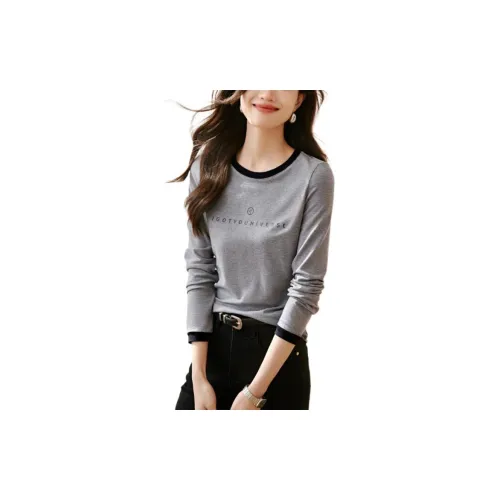 Mo Han Yi Mei T-Shirts Women's Gray