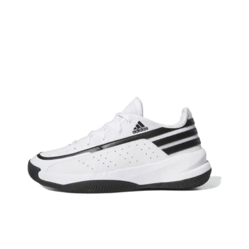 Adidas Front Court Basketball Shoes Men Low-Top White/Black