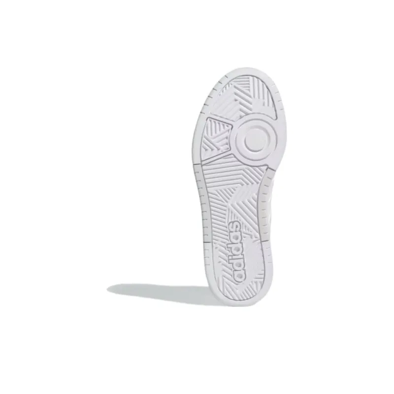 Adidas HOOPS 3.0 Anti Slip Wear Resistant Low Top Skateboard Shoes Unisex White-4