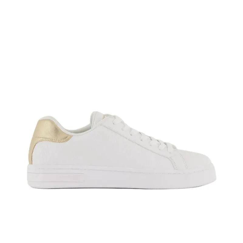ARMANI EXCHANGE Low Top Skateboard Shoes Women's White-1