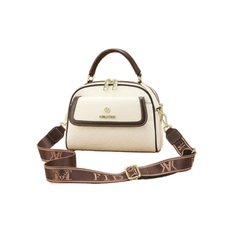 Weymond PVC One Shoulder Handbag Crossbody Bag Women's White Black-1