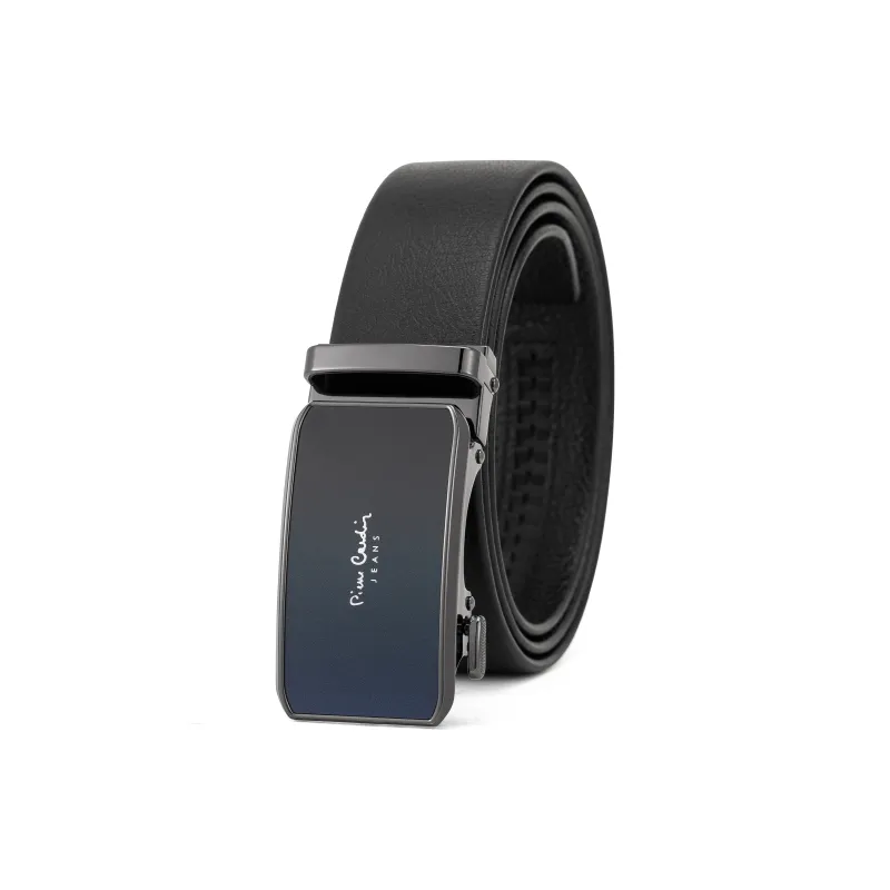 PIERRE CARDIN Genuine Cow Leather Automatic Buckle Father, Dad, And Father in Law Box Men's Width 3.5CM-11