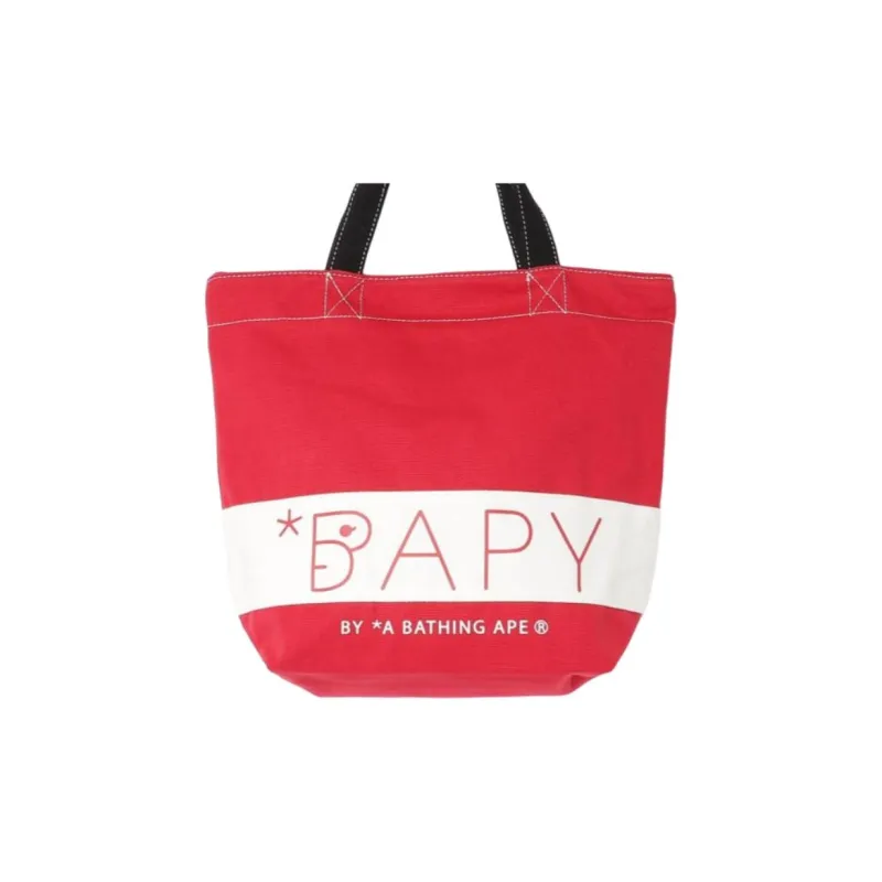 A BATHING APE Cotton Blend Tote Bag Shopping Bag Handbag Regular Unisex Multicolor-7