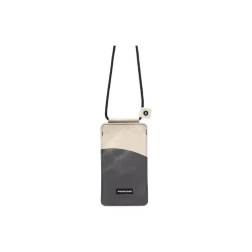 FREITAG Cellphone Pouches Gray With Rice White Accents