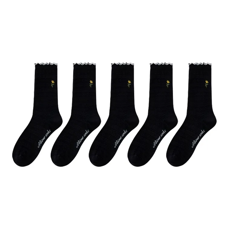 MIIOW Knee-High Socks Women's 5 Pack-8
