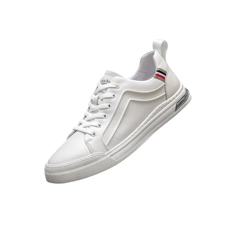 OCEANIA ROO Australasian Kangaroo Slip Resistant Shock Absorbers Lightweight Low Top Skateboard Shoes Men's White-2