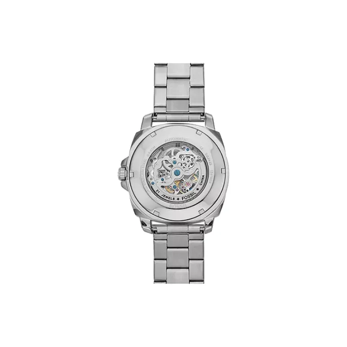 FOSSIL Wrist Watch Automatic Mechanical Movement Stainless Steel Strap 45mm Cut-Out Dial Men's Watches-1