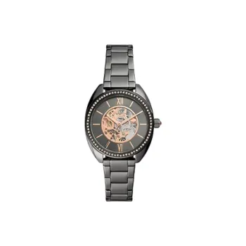FOSSIL VALE Collection Wrist Watch Automatic Mechanical Movement Stainless Steel Strap 35mm Gray Dial Unisex
