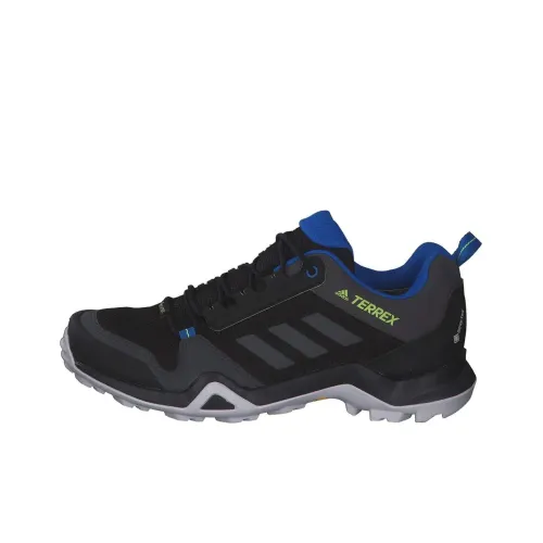 Adidas Terrex AX3 GTX Hiking / Trekking Shoes Men Low-Top Black/Blue/Green