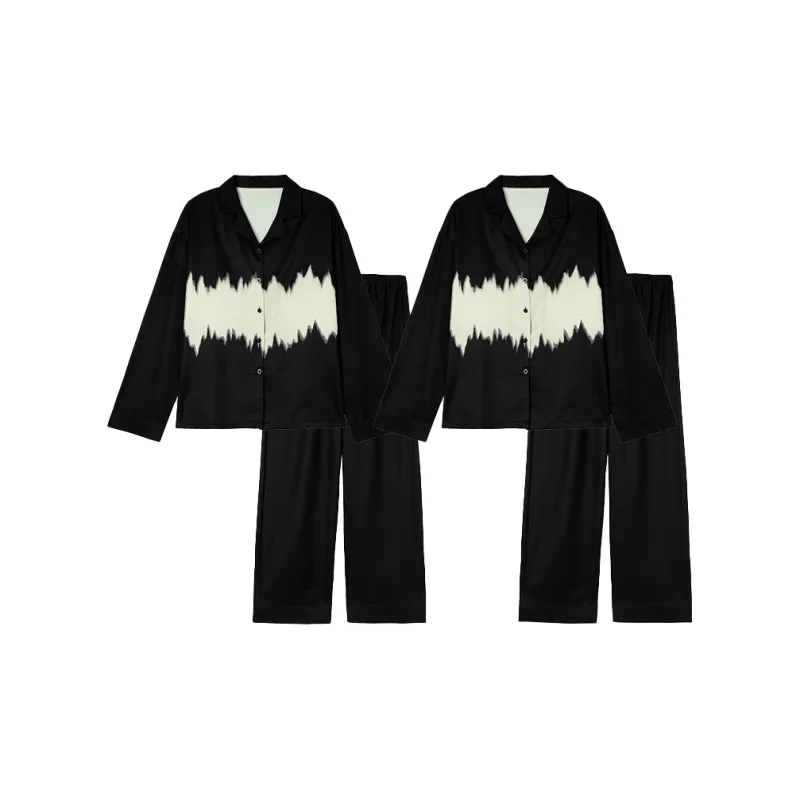 O'MESIK Pajama Set Unisex Black-2