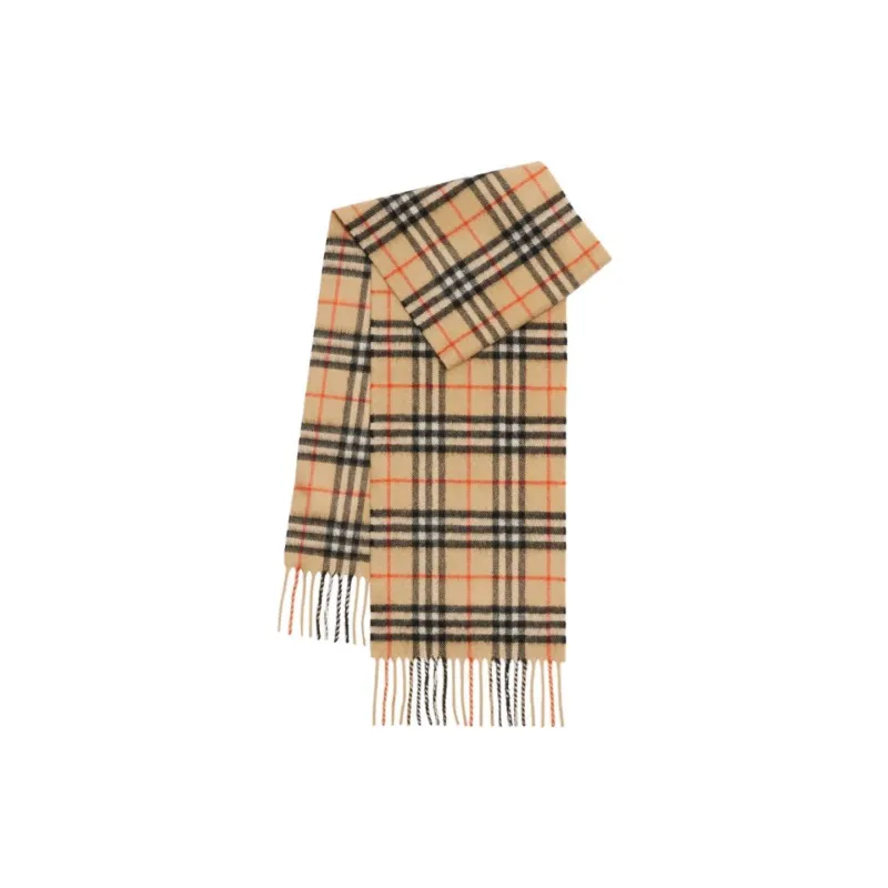 Burberry Kids Vintage Check Cashmere Scarf-1