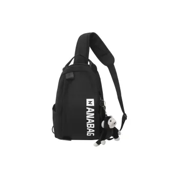 Elsvet Nylon Crossbody Bag Sling Bag Unisex Ecru/Black/Gray/Blue