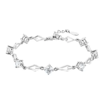 KADER 999 Fine Silver Bracelets Women's Silver white Gift Box