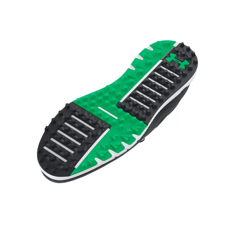 Under Armour Drive Fade Spikeless Anti Slip Wear Resistant Low Top Golf Shoes Men's Black Green-4