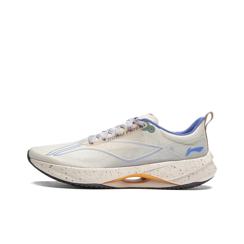 LiNing Super Light 21 Cushioning Anti-Slip Wear-Resistant Breathability Low-Top Running Shoes Men's Grit Ash-0