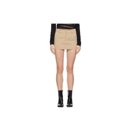 WE11DONE Casual Short Skirts Women's Beige