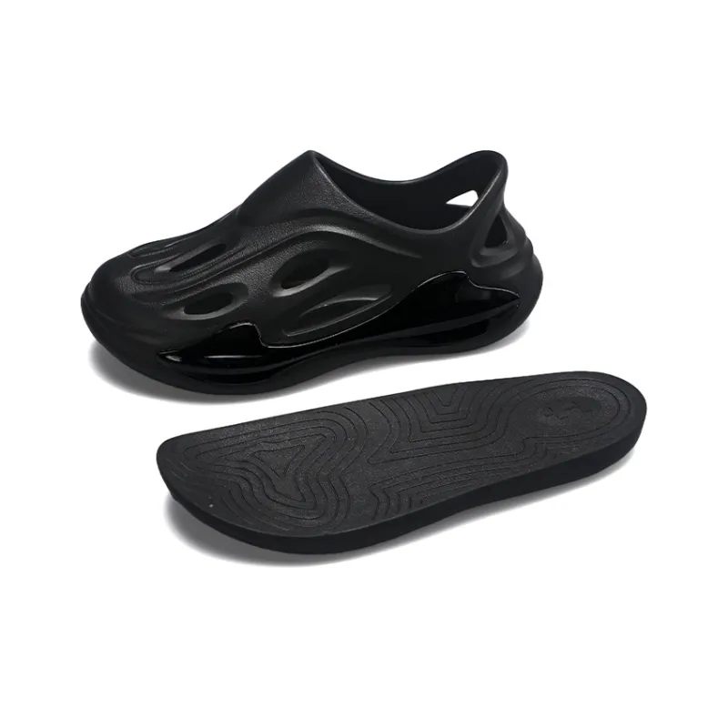 CAOT Jelly Perforated Shoes Series Clogs Unisex Black-1