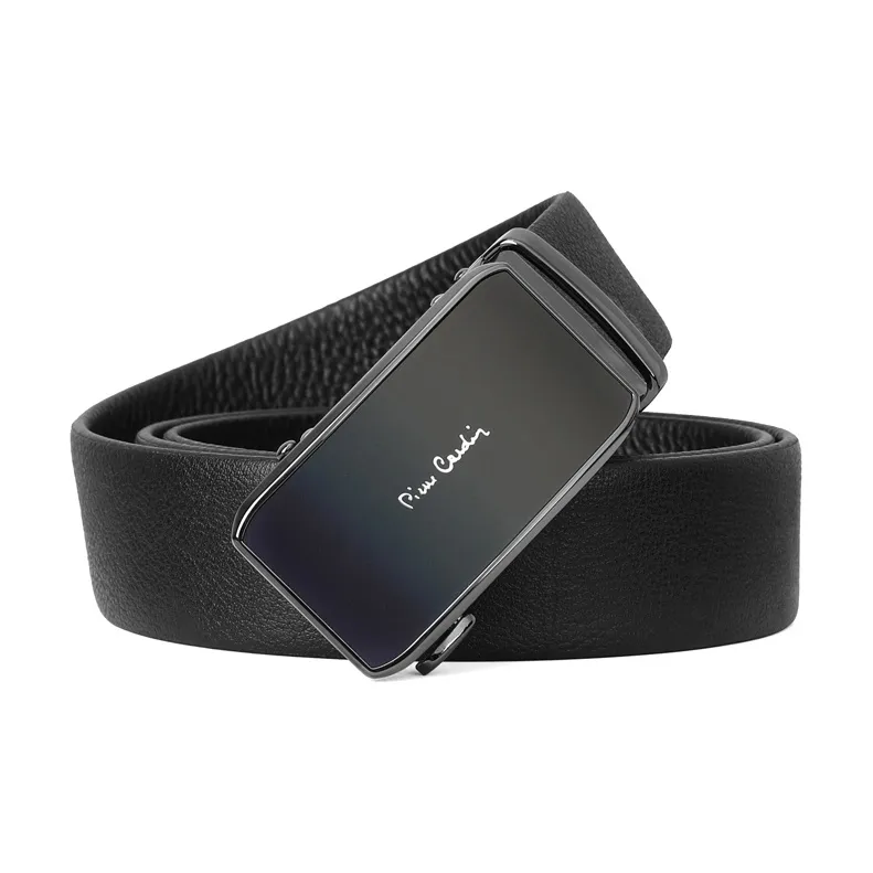 PIERRE CARDIN Genuine Cow Leather Automatic Buckle Father, Dad, And Father in Law Box Men's Width 3.5CM-8