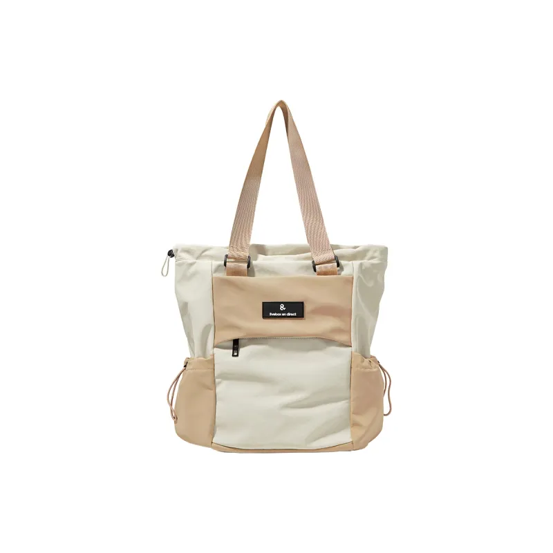 LIVEBOX EN DIRECT Nylon Portable Double Shoulder Backpack Regular Women's Khaki/Black Gray-0