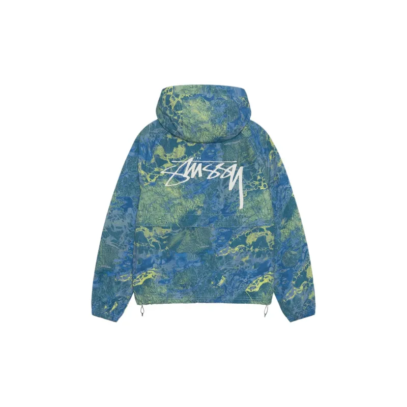 Stussy Wrinkled Nylon Beach Shell Jacket - POIZON