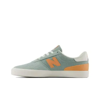 New Balance Numeric 272 Anti Slip Wear Resistant Low Top Skateboard Shoes Unisex Green Orange White