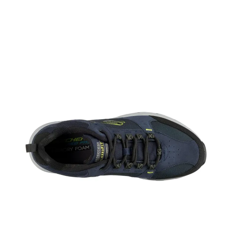Skechers Cushioning, Wear Resistant Low Top Casual Shoes Men's Blue Black-3