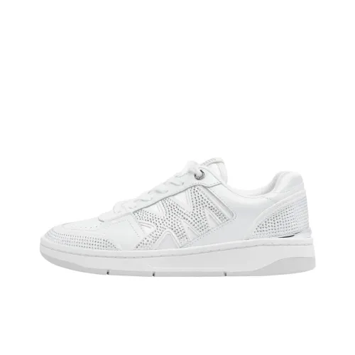 MICHAEL KORS Rebel Low Top Skateboard Shoes Women's White
