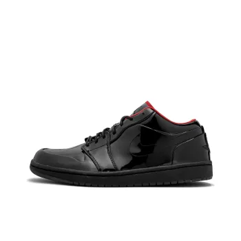 Jordan Air Jordan 1 Phat Low Anti Slip And Wear Resistant Lightweight Low Top Vintage Basketball Shoes Men's Black