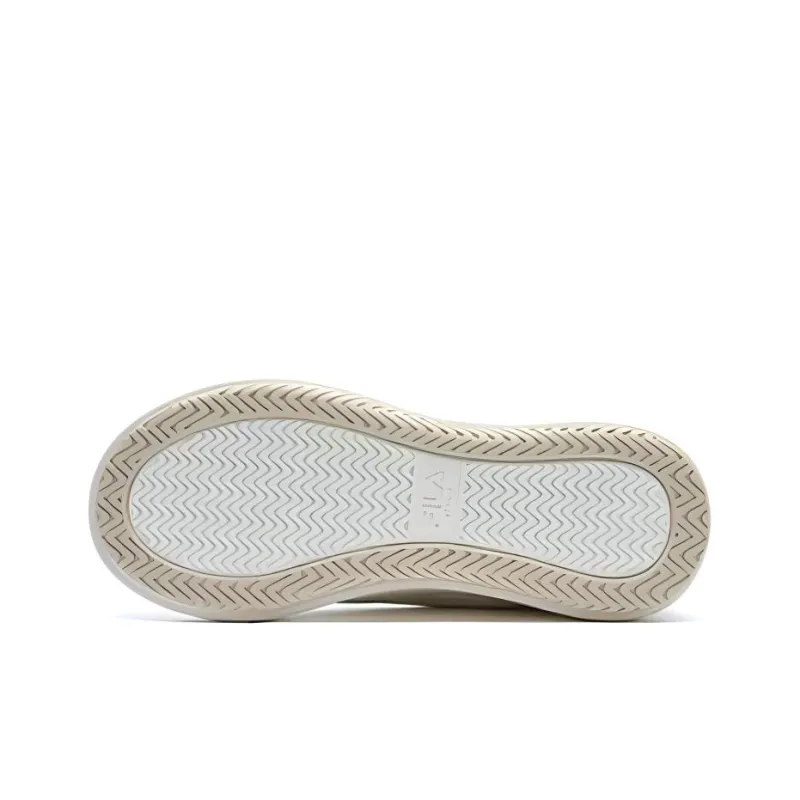 FILA JELLYFISH Anti-Slip And Wear-Resistant Lightweight Low-Top Canvas Shoes Men's Beige Yellow-4