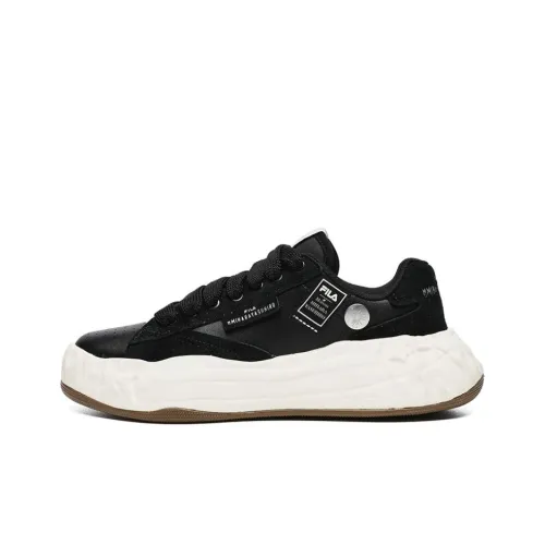 Mihara Yasuhiro X FILA FM-20 Skateboard Shoes Women's Low-Top Black White