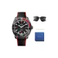 Black Red Dial Red Strap