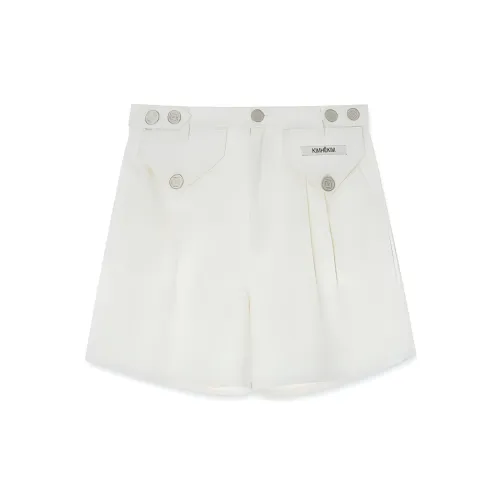 KIMHEKIM Denim Shorts Men White