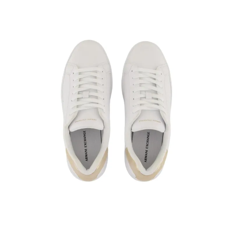 ARMANI EXCHANGE Low Top Skateboard Shoes Women's White-3